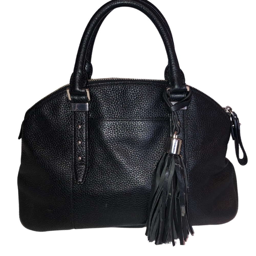 Vintage Michael Kors Black Leather Silver Studded Handbag